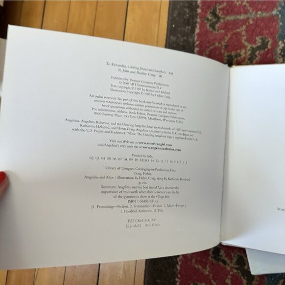 Angelina Ballerina 4 books - Christmas Vtg HC Pb Mix Fairy Balletcore Feminine - Picture 13 of 16